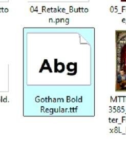 Install the package font