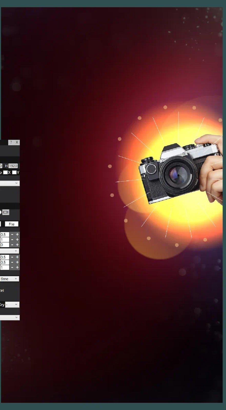 Take photo screen camera image